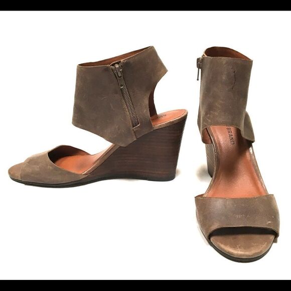 Lucky Brand Raisza stacked heel sandals 9.5 - Picture 2 of 7
